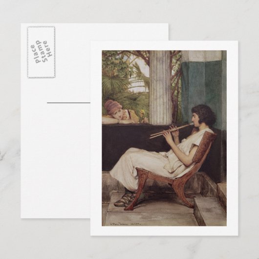 Alma-Tadema | Music Hath Charms Briefkaart (Voorkant / Achterkant)