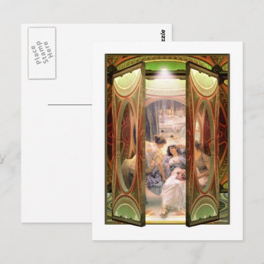 Alma-Tadema opent deur naar de baden Briefkaart (Voorkant / Achterkant)