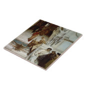 Alma-Tadema | Publiek in Agrippa, 1875 Tegeltje (Zijkant)