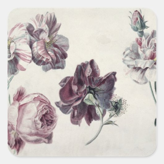Alma-Tadema | ROZEN Vierkante Sticker (Voorkant)