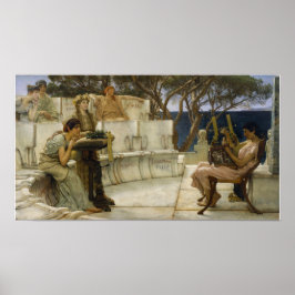 Alma-Tadema - Sappho en Alcaeus Poster