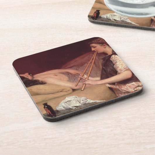 Alma-Tadema | Siesta, 1868 Onderzetter (Linkerzijde)