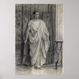 Alma-Tadema - Staand Romeins Poster