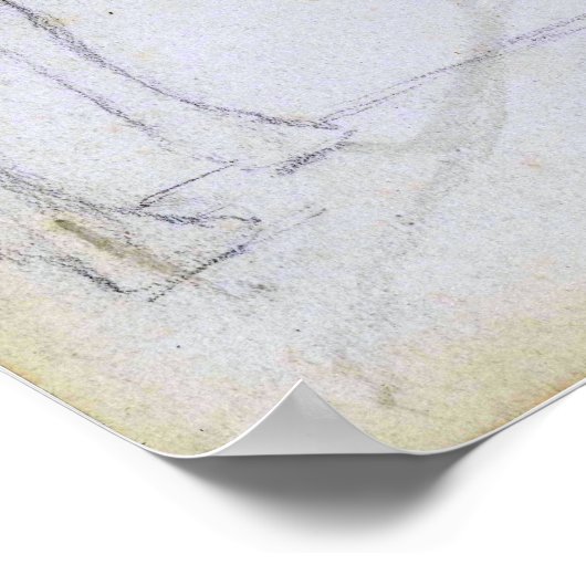 Alma-Tadema - standbeeld van Marcus Aurelius Poster (Hoek)