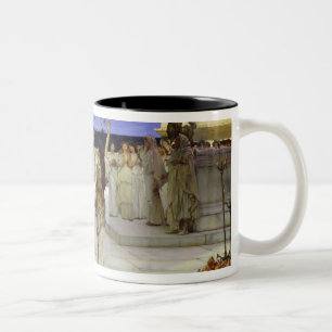 Alma-Tadema   Toewijzing aan Bacchus Tweekleurige Koffiemok