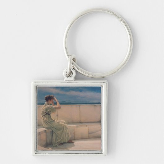 Alma-Tadema | Verwacht, 1885 Sleutelhanger (Voorkant)