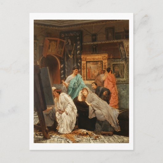 Alma-Tadema | Verzamelaar ten tijde van Augustus Briefkaart (Voorkant)
