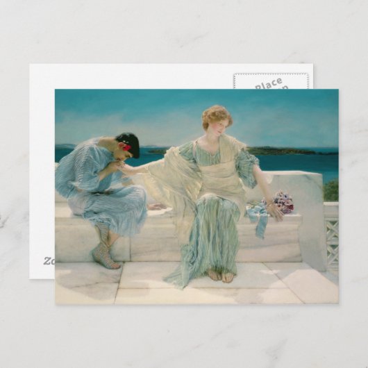 Alma-Tadema | Vraag me niet meer, 1906 Briefkaart (Voorkant / Achterkant)