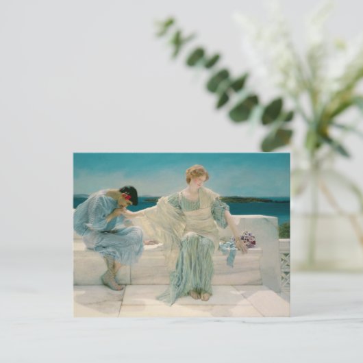 Alma-Tadema | Vraag me niet meer, 1906 Briefkaart (Staand voorkant)