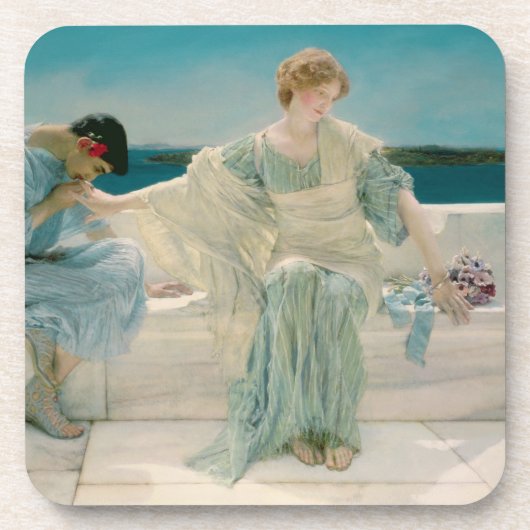 Alma-Tadema | Vraag me niet meer, 1906 Drankjes Onderzetter (Voorkant)