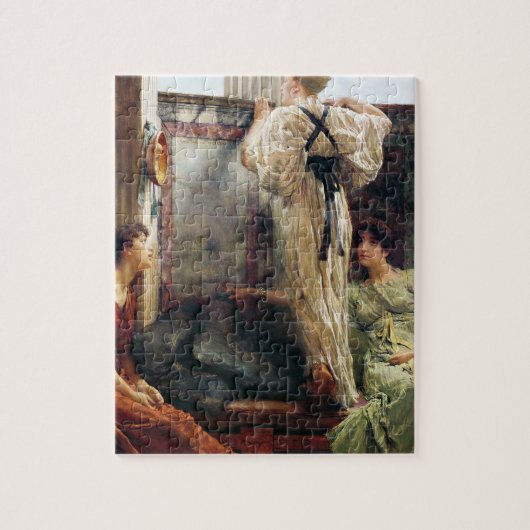 Alma-Tadema | Wie is het? 1884 Legpuzzel (Verticaal)