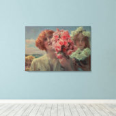 Alma-Tadema | zomeraanbod 1911 Canvas Afdruk (Insitu (Houten vloer))