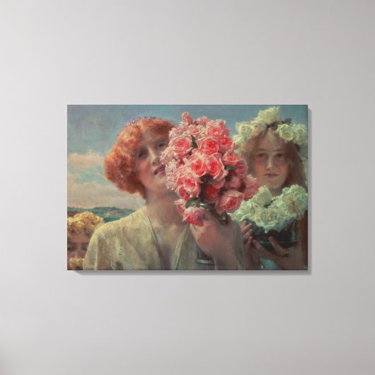 Alma-Tadema | zomeraanbod 1911 Canvas Afdruk (Voorkant)