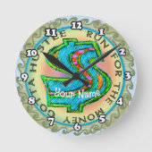 almachtige dollar ronde klok (Voorkant)