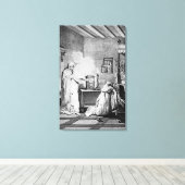 Almachtige God - Mijn moeder' Canvas Afdruk (Insitu (Houten vloer))