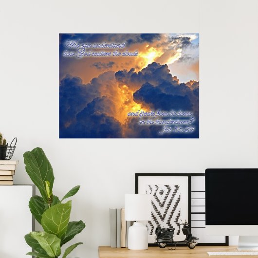 Almachtige God Poster (Thuiskantoor)