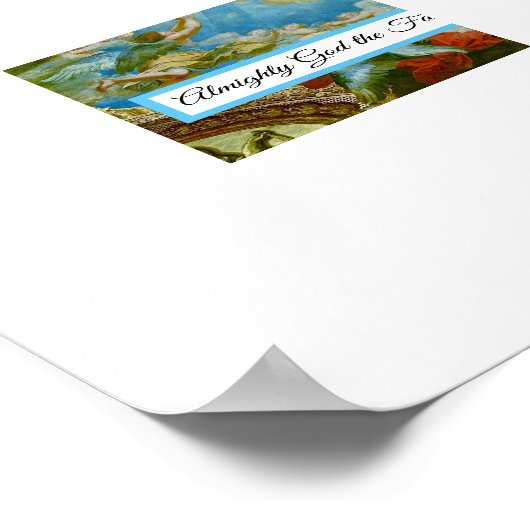 Almachtige God Poster (Hoek)