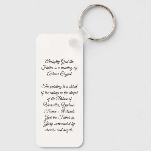 Almachtige God Sleutelhanger (Achterkant)