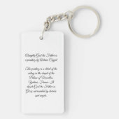 Almachtige God Sleutelhanger (achterkant)