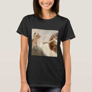 Almachtige slap grappige kat God Schepping van Ada T-shirt