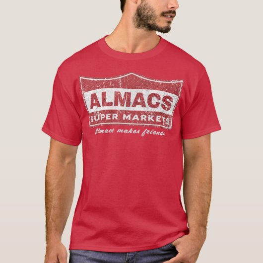 Almacs Super Market T-shirt - Retro Mannen & Vrouw (Voorkant)