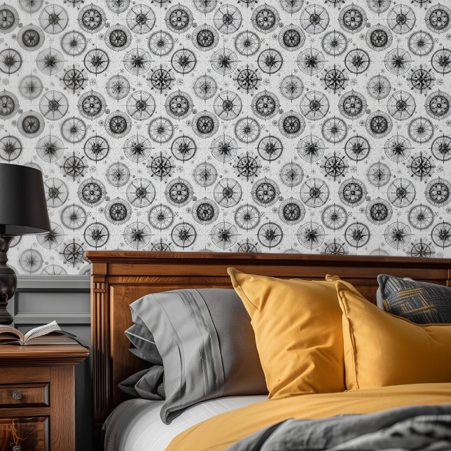 Almagest kleinschalig kompas Roos Behang (Creator heeft geüpload)