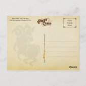 Almanac, maart 1884. Aries, de Ram Briefkaart (Achterkant)