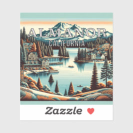 Almanor California 3 inch Vinyl Sticker