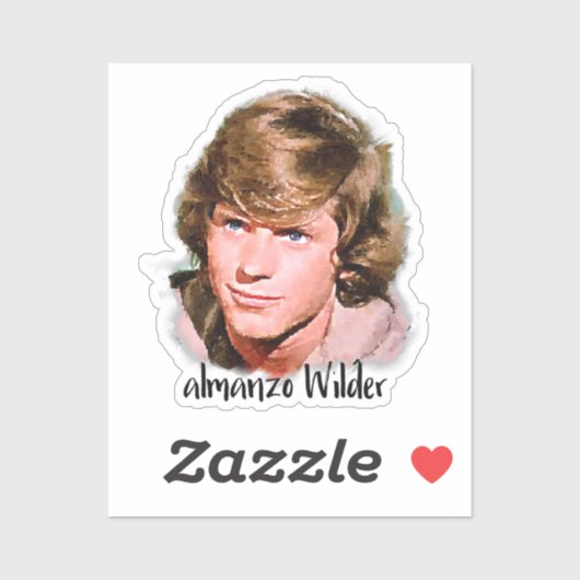 Almanzo Wilder Little House on the Prairie Sticker (Vel)