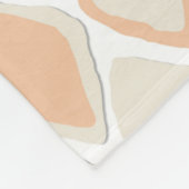 Almas diamant ikat soft peach fleece deken (Hoek)