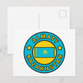 Almaty Kazachstan Briefkaart (Voorkant / Achterkant)