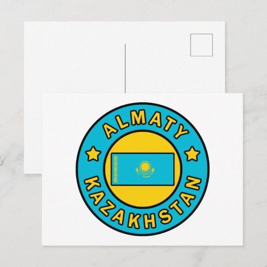 Almaty Kazachstan Briefkaart (Voorkant / Achterkant)