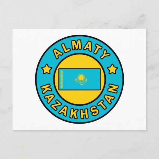 Almaty Kazachstan Briefkaart (Voorkant)