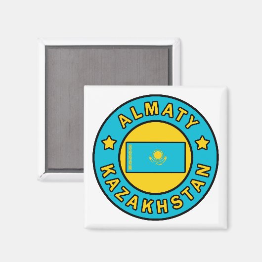 Almaty Kazachstan Magneet (Voorkant / Achterkant)