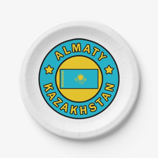 Almaty Kazachstan Papieren Bordje (Voorkant)