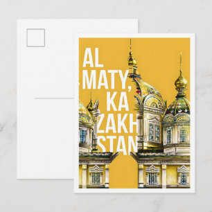 Almaty Kazachstan Reisreclame  Briefkaart