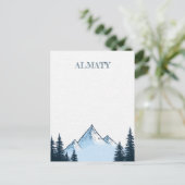 Almaty Kazachstan Reizen Briefkaart (Staand voorkant)