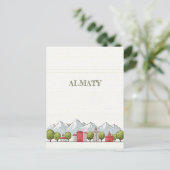 Almaty Kazachstan Reizen Briefkaart (Staand voorkant)