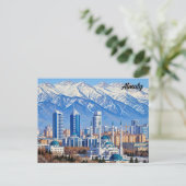 Almaty Kazachstan Reizen Briefkaart (Staand voorkant)