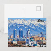 Almaty Kazachstan Reizen Briefkaart (Voorkant / Achterkant)