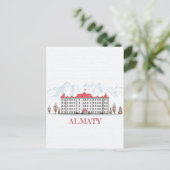 Almaty Kazachstan Reizen Briefkaart (Staand voorkant)