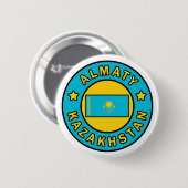 Almaty Kazachstan Ronde Button 5,7 Cm (Voorkant /achterkant)