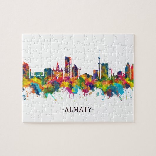 Almaty Kazachstan Skyline Legpuzzel (Horizontaal)