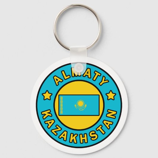Almaty Kazachstan Sleutelhanger (Voorkant)