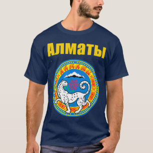 Almaty Kazachstan wapenschild Gift Kazakhstani T-shirt