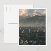Almaty Kazakhstan Travel Place illustratie Briefkaart (Voorkant / Achterkant)