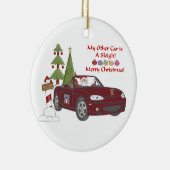 ALMC-Santa's slee-koper Keramisch Ornament (Rechts)