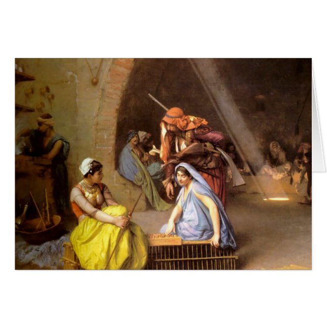 "Almehs die kaas spelen in een café", door Jean Le (Voorkant Horizontaal)