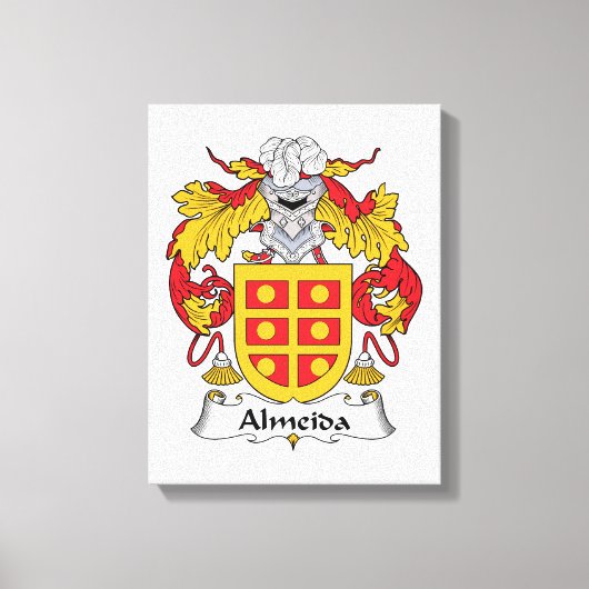 Almeida Family Crest Canvas Afdruk (Voorkant)
