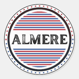 Almere City Pride Embleem – Nederlandse identiteit Ronde Sticker